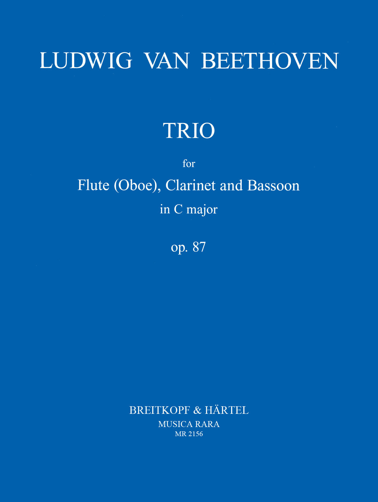 Beethoven: Trio, Op. 87 (arr. for flute/oboe, clarinet & bassoon)