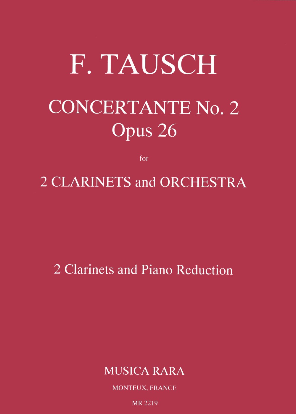 Tausch: Concertante No. 2, Op. 26
