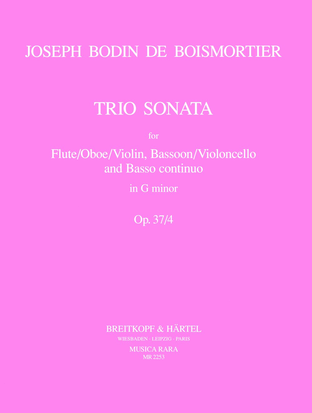 Boismortier: Trio Sonata in G Minor, Op. 37, No. 4
