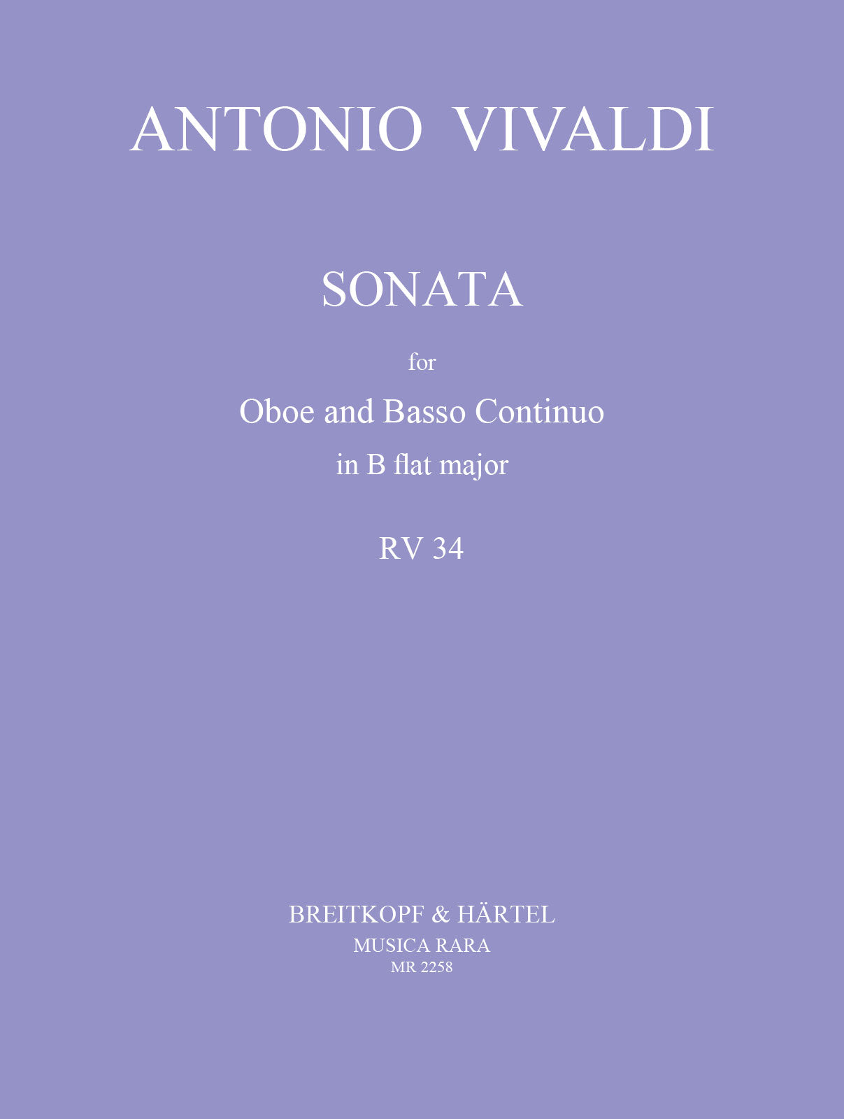 Vivaldi: Oboe Sonata in B-flat Major, RV 34
