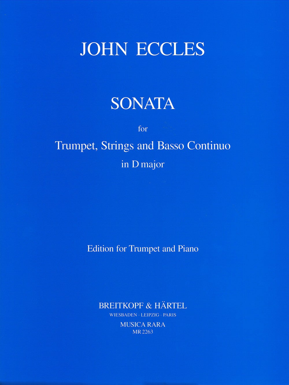 Eccles: Trumpet Sonata in D Major
