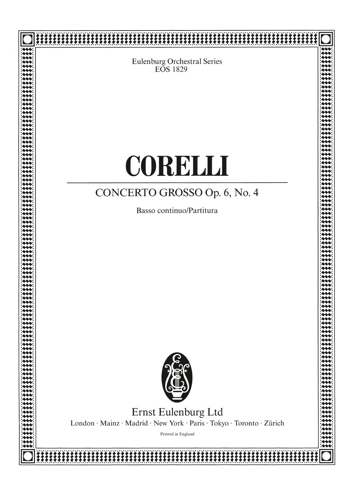 Corelli: Concerto grosso in D Major, Op. 6, No. 4