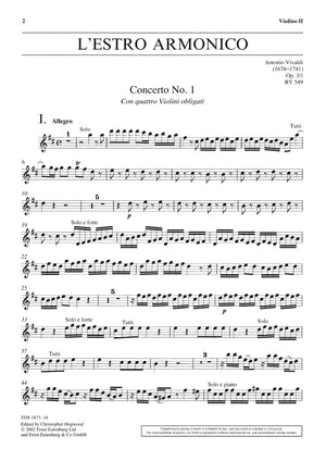 Vivaldi: L'Estro Armonico, RV 549, Op. 3, No. 1