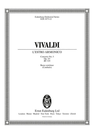 Vivaldi: L'Estro Armonico, RV 519, Op. 3, No. 5