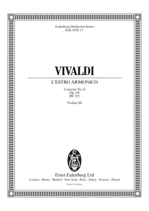 Vivaldi: L'Estro Armonico, RV 522, Op. 3, No. 8