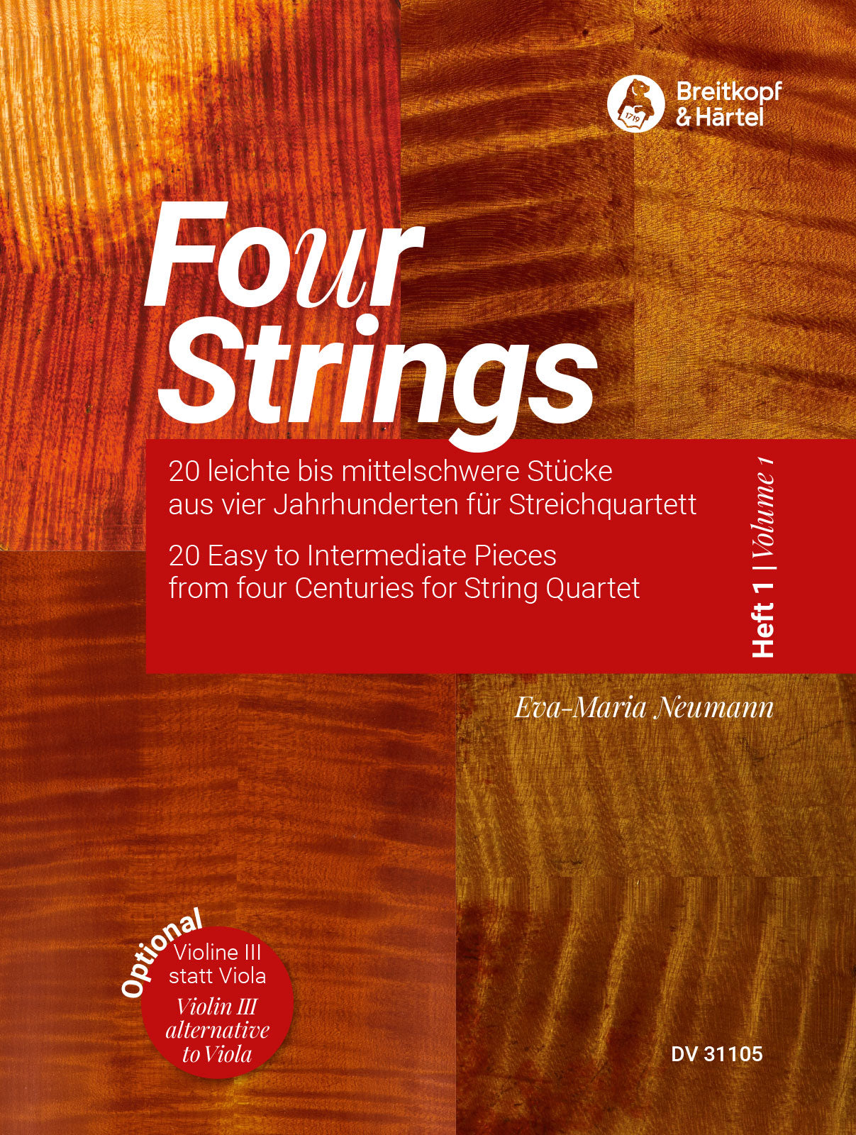 Fo(u)r Strings: 20 Easy to Intermediate Pieces for String Quartet - Volume 1