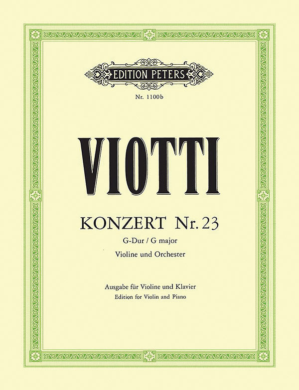 Viotti: Violin Concerto No. 23 in G Major