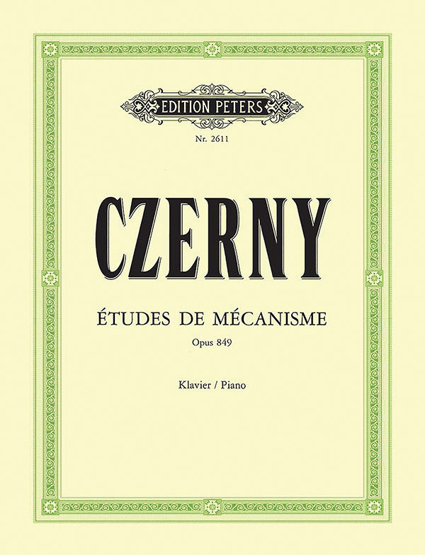 Czerny: 30 études (Studies of Mechanism), Op. 849