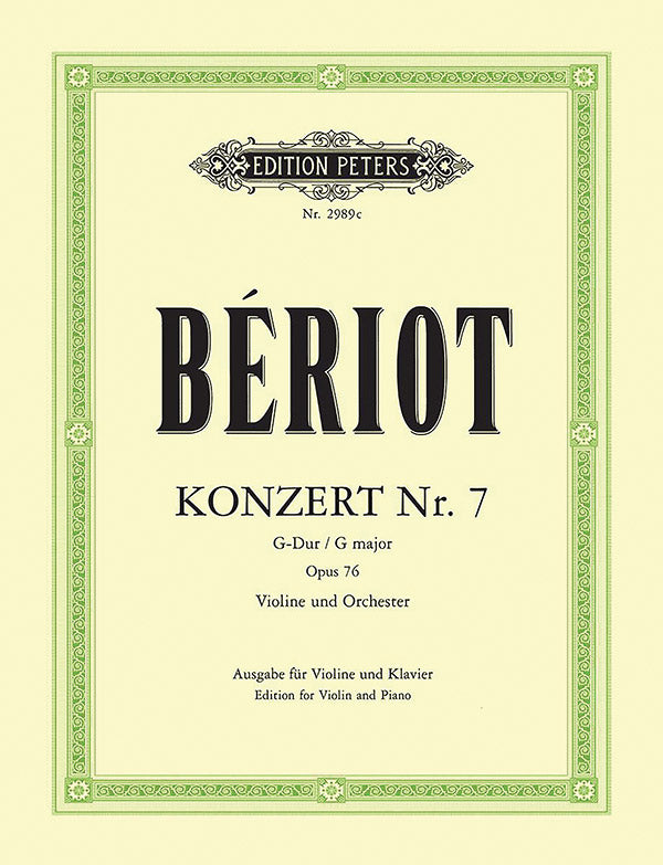 de Bériot: Violin Concerto No. 7 in G Major, Op. 76