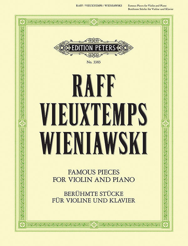 3 Romantic Pieces by Raff, Vieuxtemps and Wieniawski