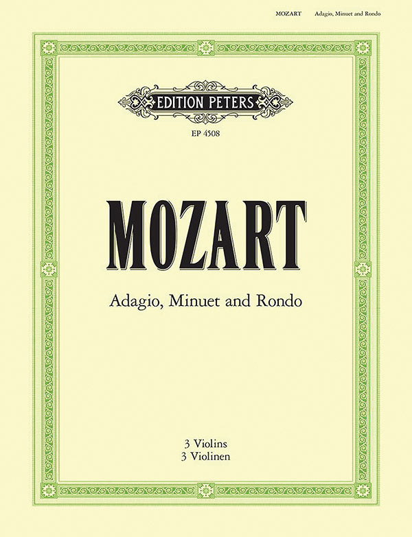 Mozart: Adagio, Minuet and Rondo (tranc. for 3 violins)