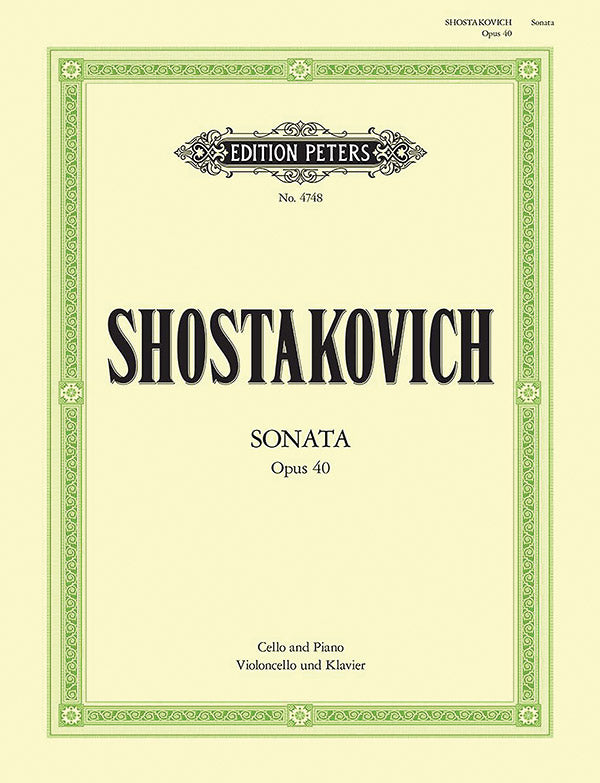Shostakovich: Cello Sonata in D Minor, Op. 40