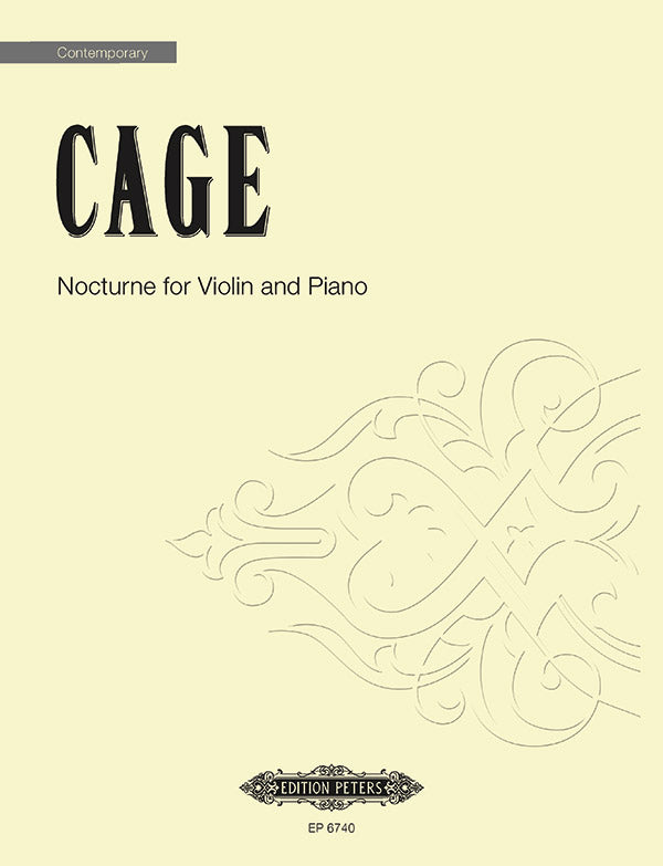 Cage: Nocturne for Violin and Piano