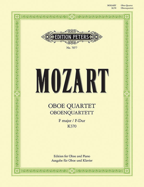 Mozart: Oboe Quartet, K. 370 (arr. for oboe & piano)