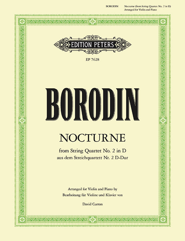 Borodin: Nocturne from String Quartet in D Major (arr. for violin & piano)