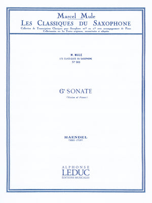Handel: Sonata, HWV 373 (arr. for sax & piano)
