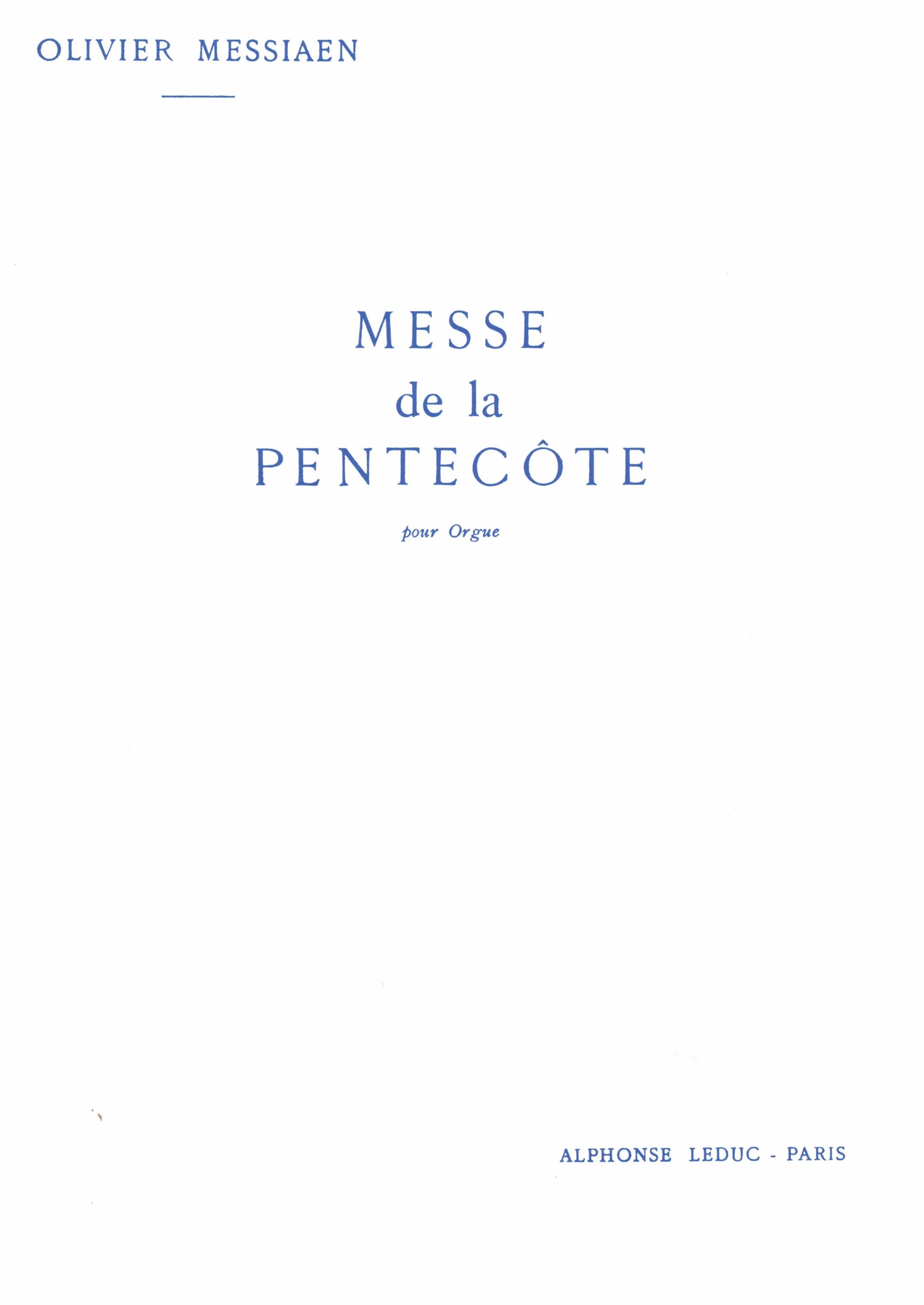 Messiaen: Messe de la Pentecôte