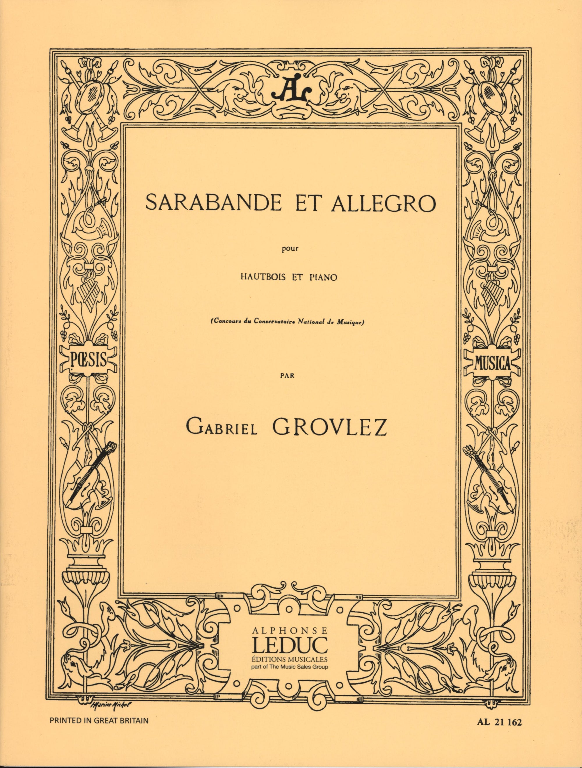 Grovlez: Sarabande et Allegro