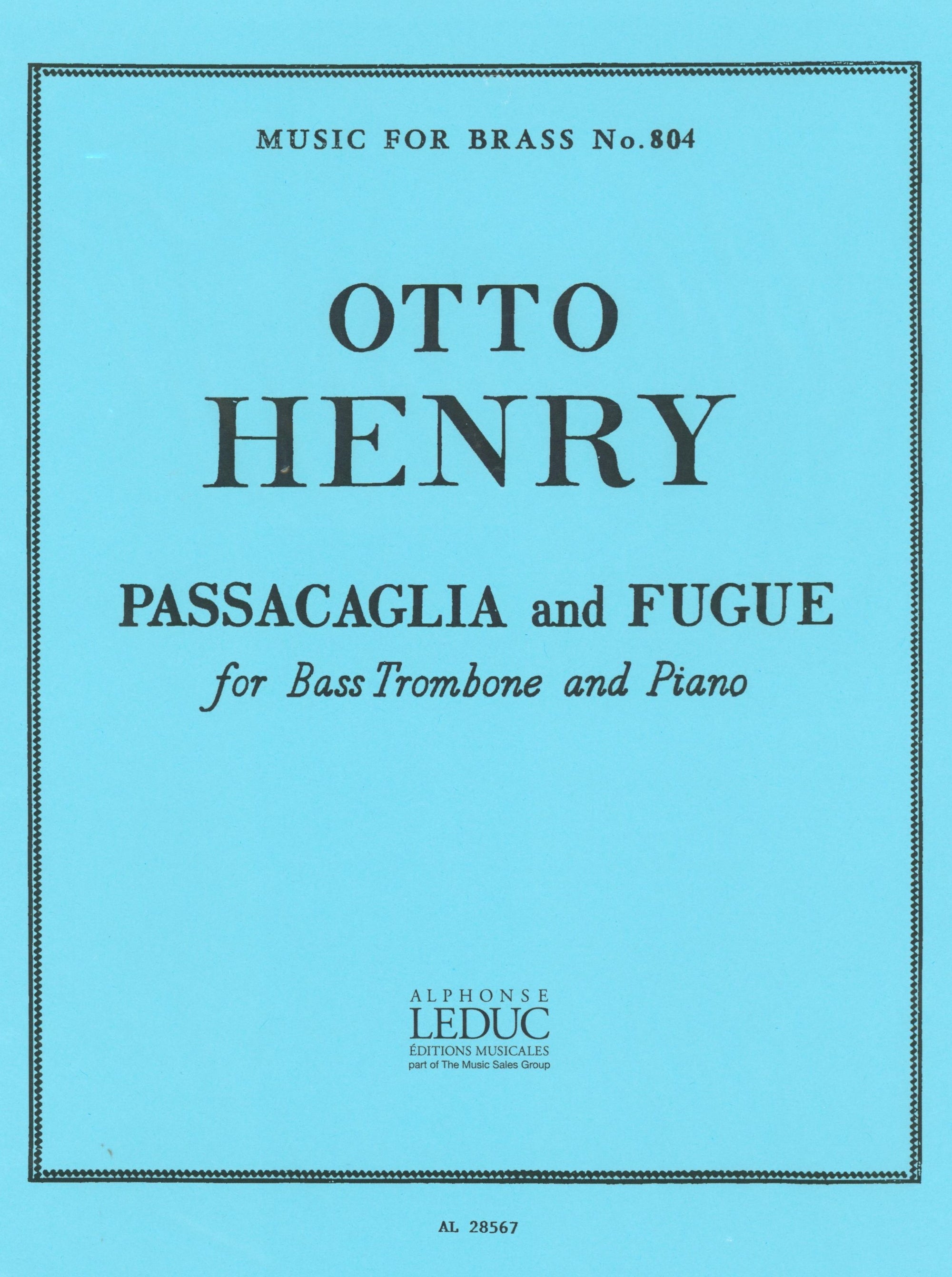 Henry: Passacaglia and Fugue