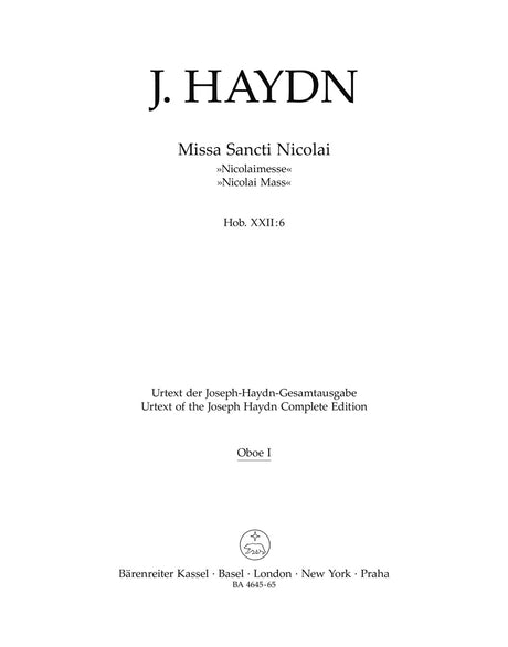 Haydn: Missa Sancti Nicolai, Hob. XXII:6