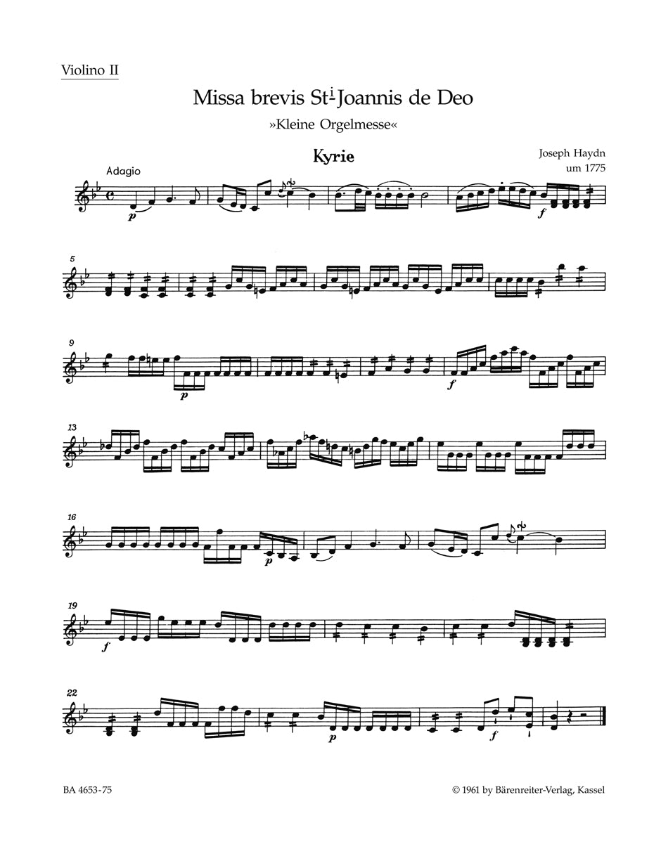 Haydn: Missa brevis Sancti Joannis de Deo, Hob. XXII:7