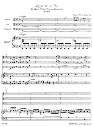 Mozart: Piano Quartet in E-flat Major, K. 493