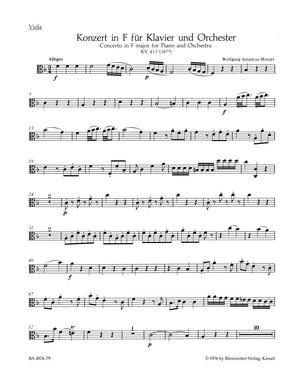 Mozart: Piano Concerto No. 11 in F Major, K. 413 (387a)