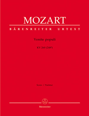 Mozart: Venite populi, K. 260 (248a)