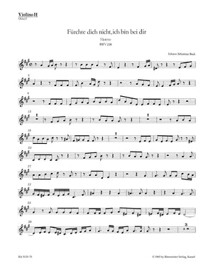 Bach: Fürchte dich nicht, ich bin bei dir, BWV 228
