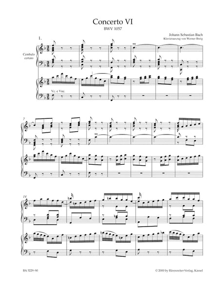 Bach: Harpsichord Concerto No. 6 in F Major, BWV 1057