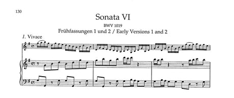 Bach: Violin Sonatas, BWV 1014-1019