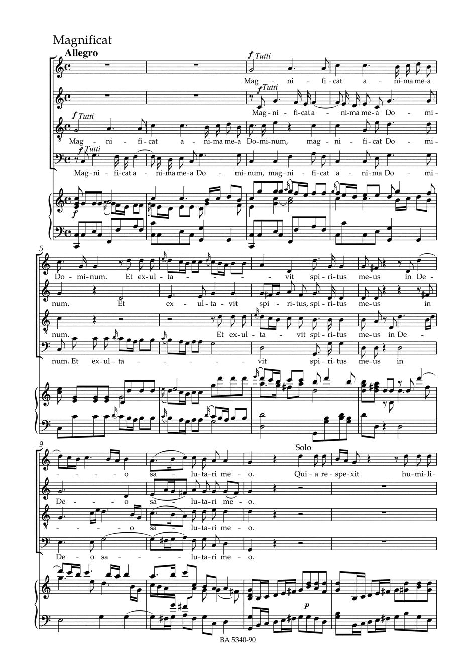 Mozart: Dixit et Magnificat, K. 193 (186g)