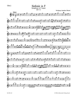Mozart: Symphony in F Major, K. 75