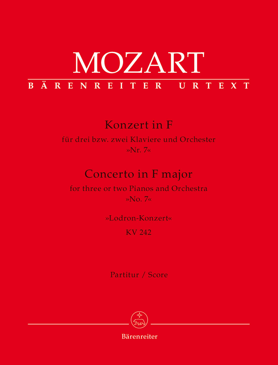 Mozart: Concerto No. 7 for 2 or 3 Pianos, K. 242 ("Lodron Concerto")