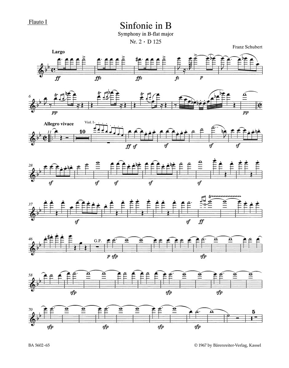 Schubert: Symphony No. 2 in B-flat Major, D 125