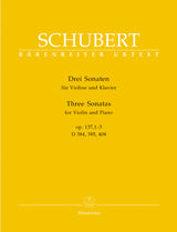 Schubert: Three Violin Sonatinas, Op. posth. 137