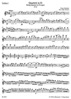 Schubert: String Quartets - Volume 1