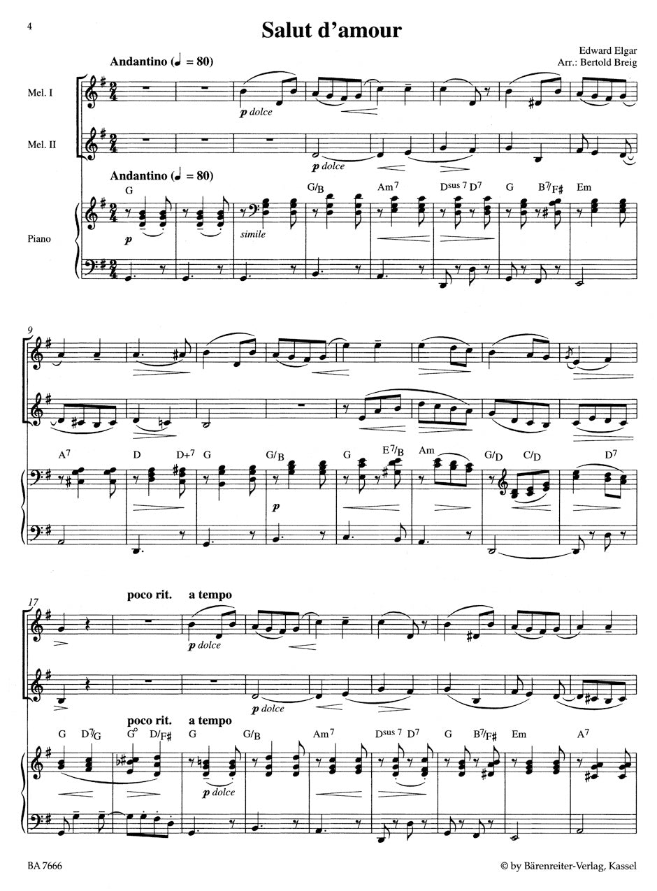 Salon Music - 6 Arrangements for variable instrumentation