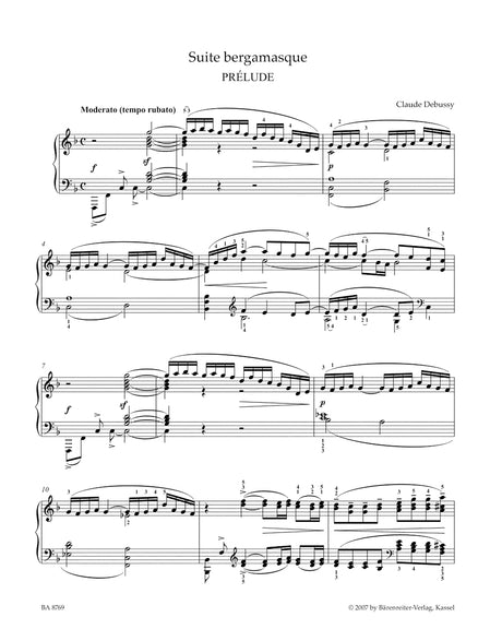 Debussy: Suite bergamasque
