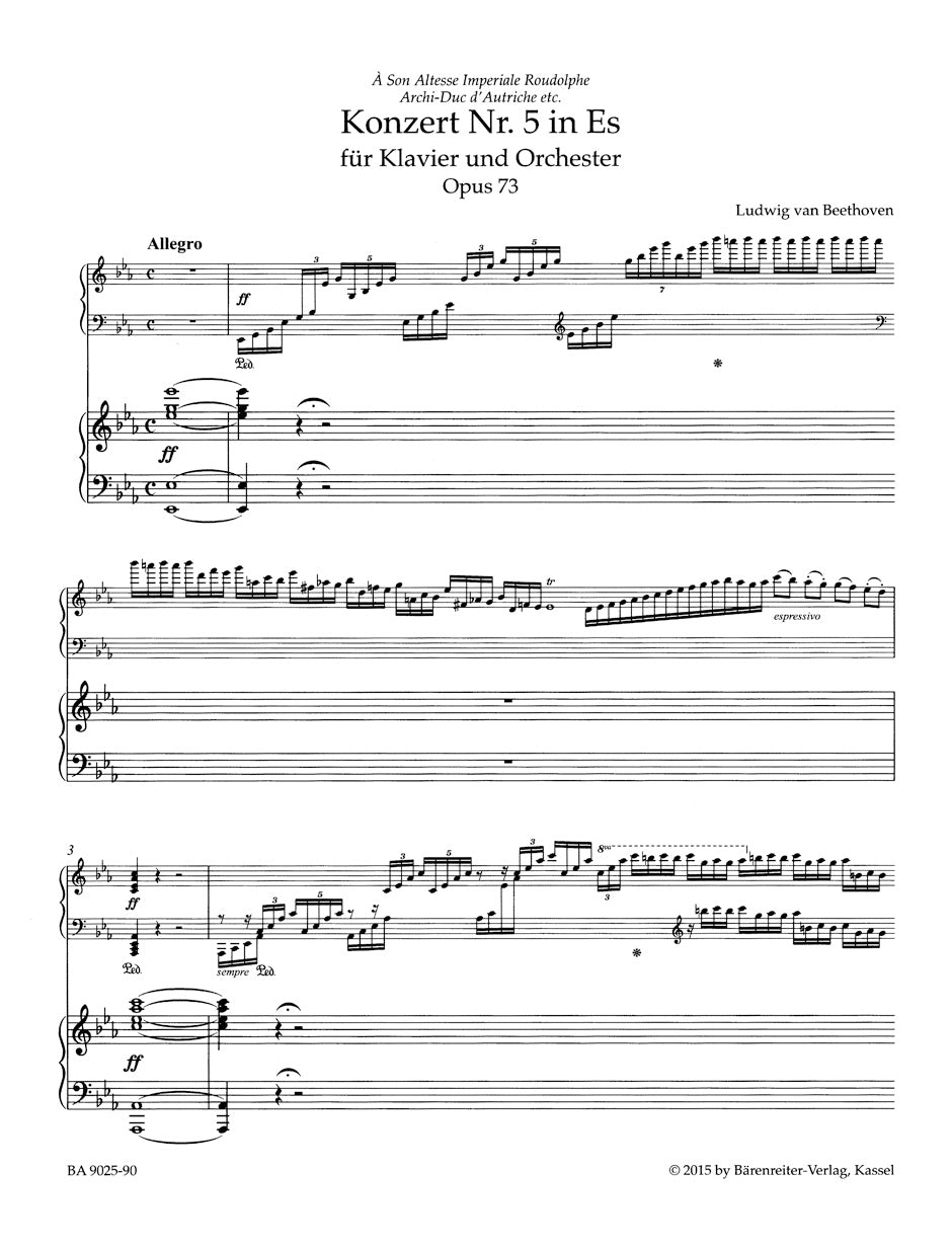 Beethoven: Piano Concerto No. 5 in E-flat Major, Op. 73