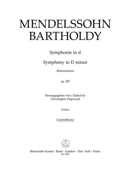 Mendelssohn: Symphony No. 5 in D Minor, Op. 107 ("Reformation Symphony")