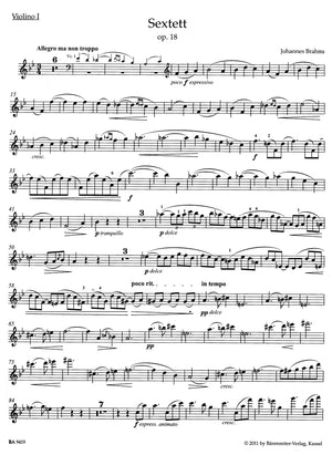 Brahms: String Sextet in B-flat Major, Op. 18