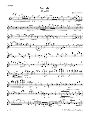 Brahms: Violin Sonata in D Minor, Op. 108