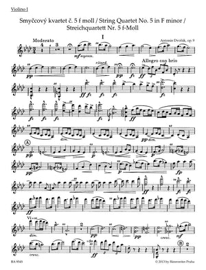 Dvořák: String Quartet No. 5 in F Minor, Op. 9
