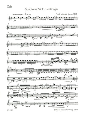 Beyer: Sonata for Viola and Organ