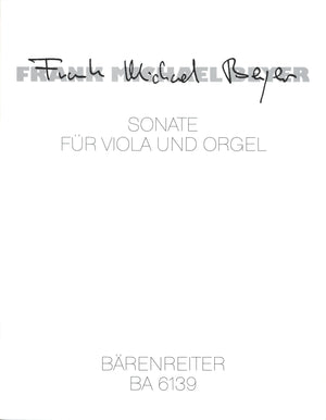 Beyer: Sonata for Viola and Organ