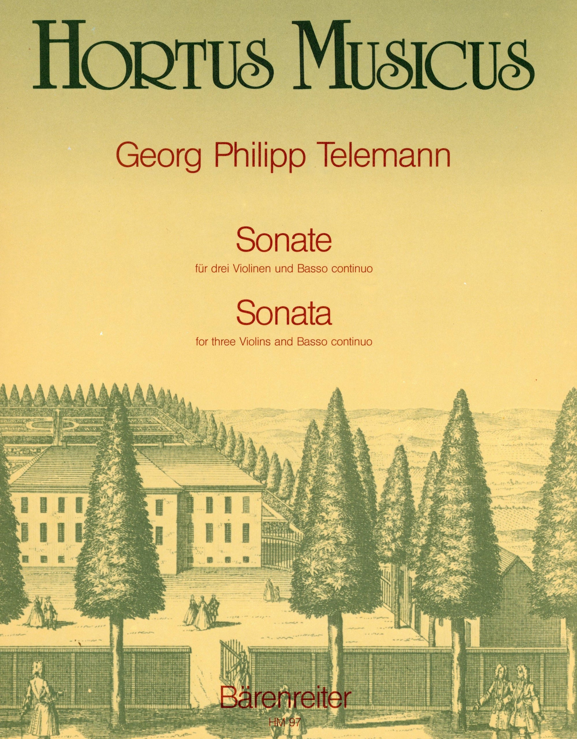 Telemann: Sonata for Three Violins and Basso continuo in B Major, TWV 43:B1