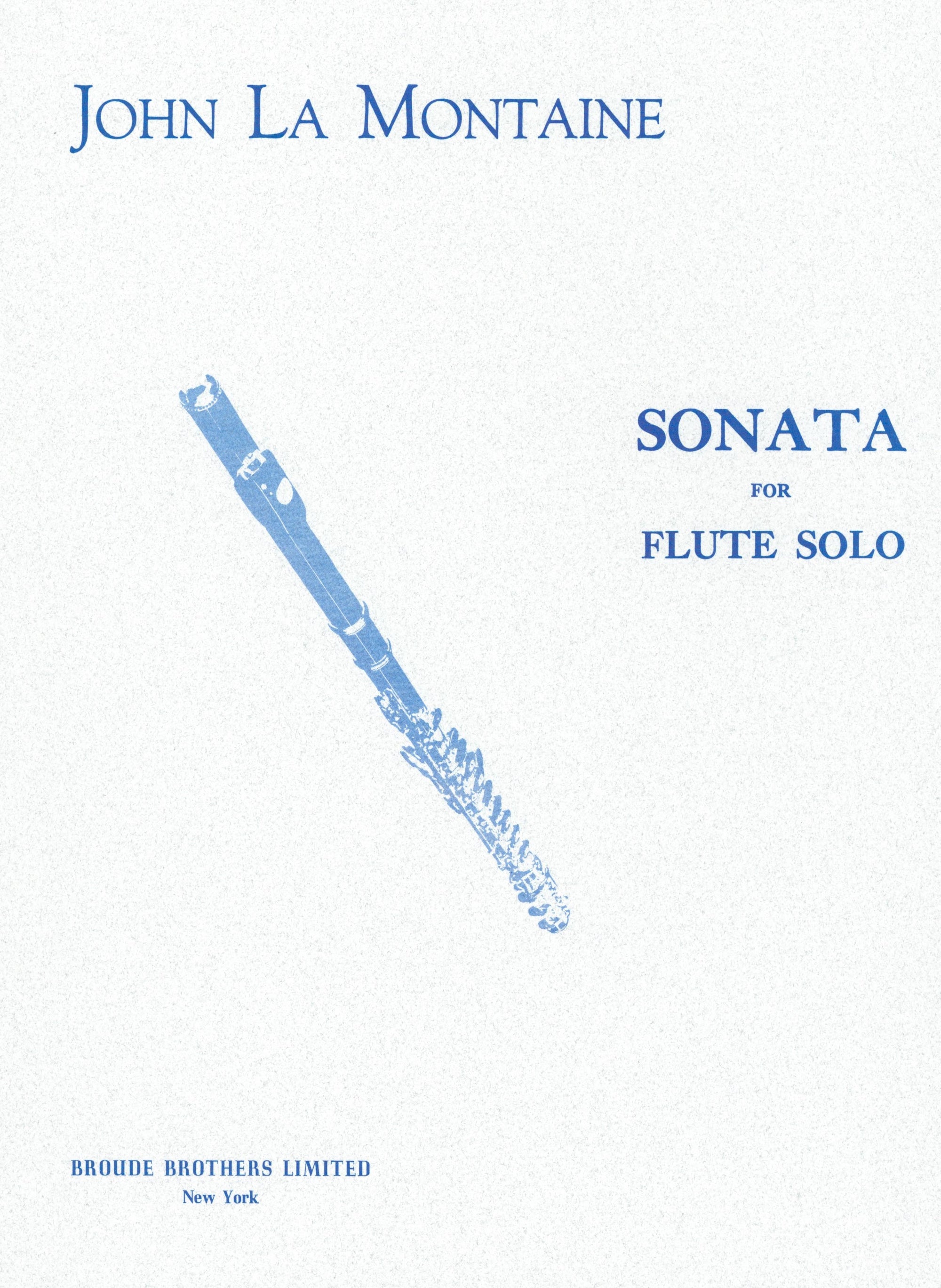 La Montaine: Sonata for Solo Flute, Op. 24
