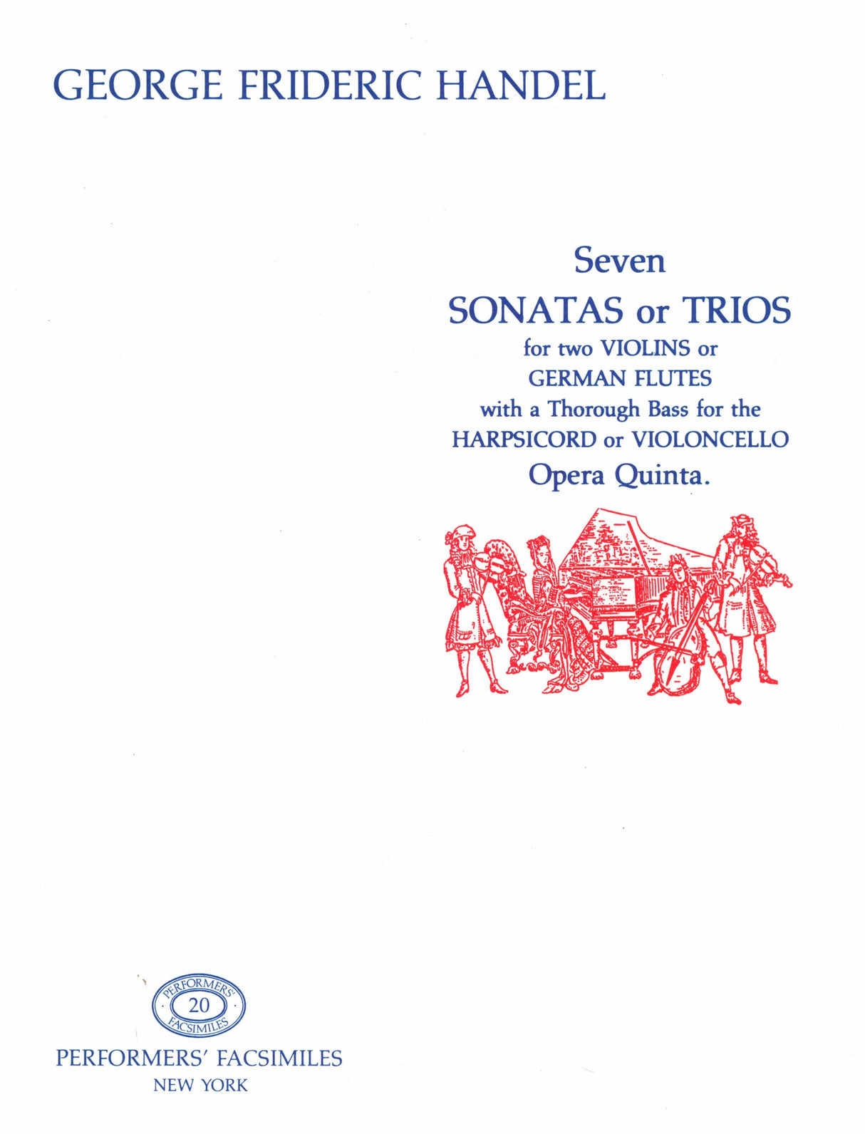 Handel: 7 Sonatas or Trios, Op. 5