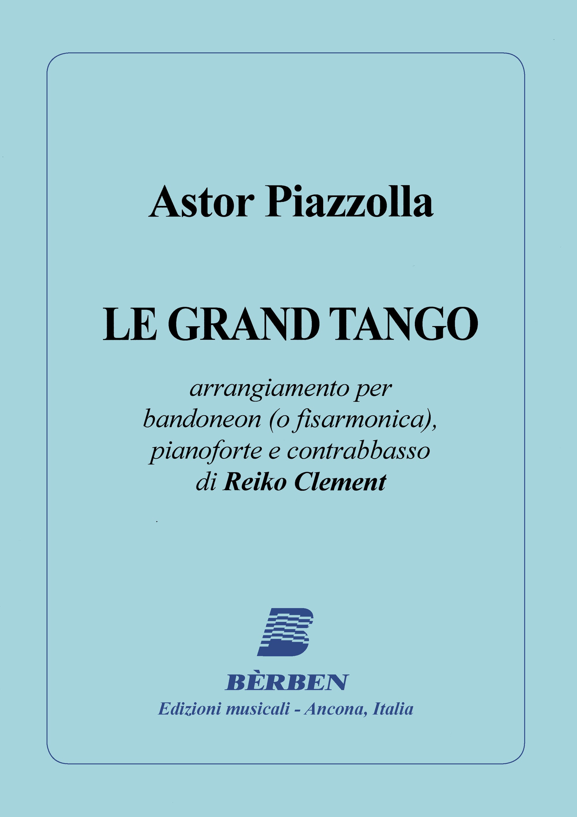 Piazzolla: Le grand tango (arr. for piano, bandoneon & double bass)